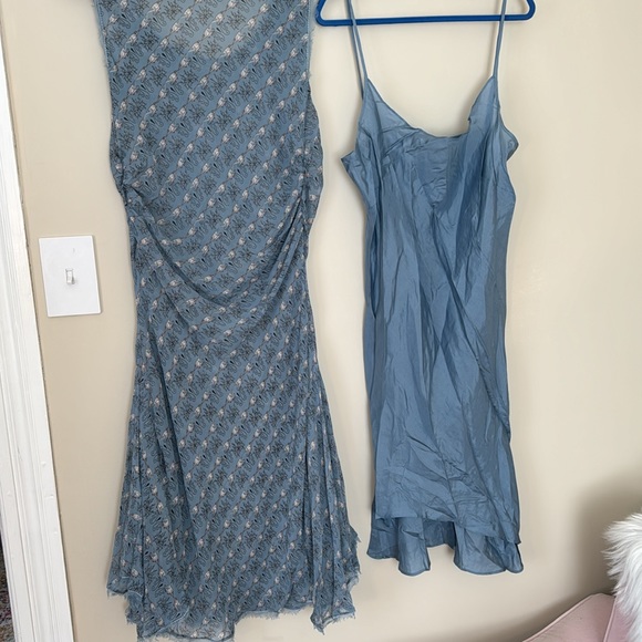 Medium M Max Studio Special Edition blue silk lined tank dress - Picture 12 of 12